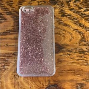 iPhone 6 Plus/ 6s plus rose gold glitter case
